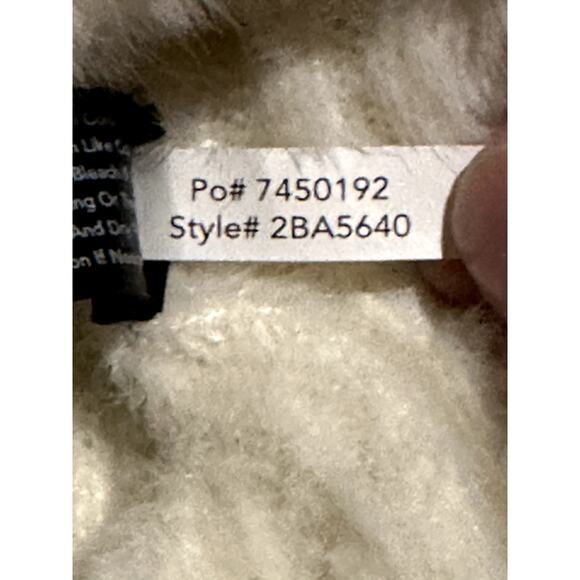 Boston Proper Women's Size Large Soft Fuzzy Y2K Evening Wear White Tank Top - Picture 8 of 8